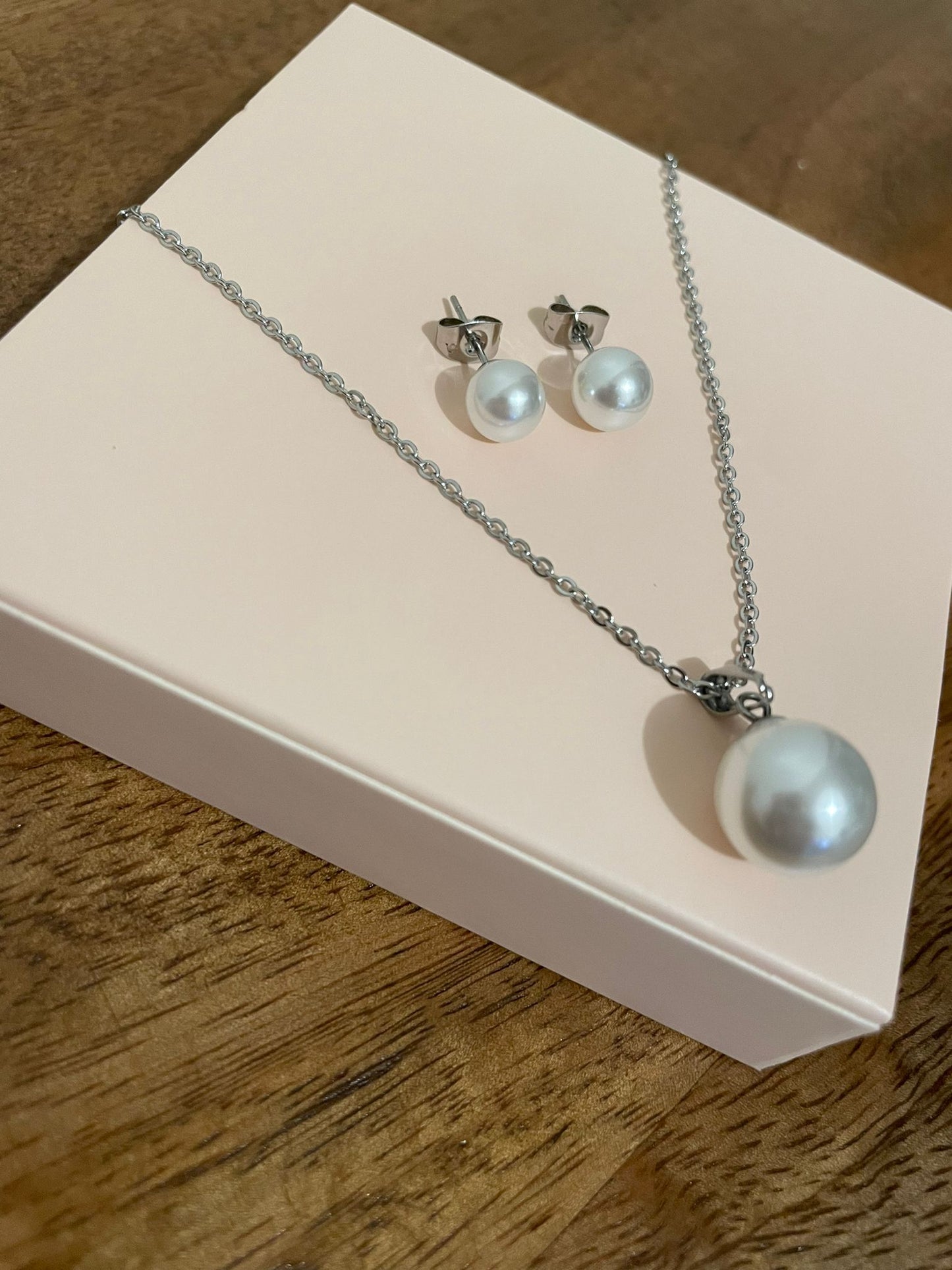 PEARL SET- SILVER