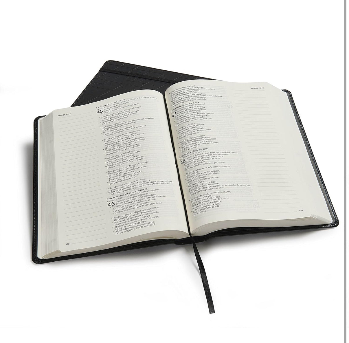 RVR 1960 Biblia de apuntes, negro símil piel