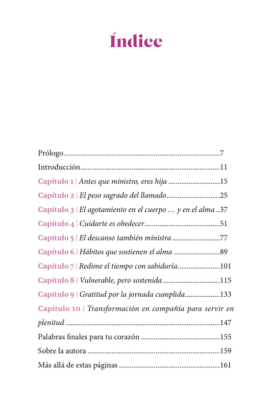 Llamada: Cuidando a la mujer antes que el ministerio, Dayna Monteagudo