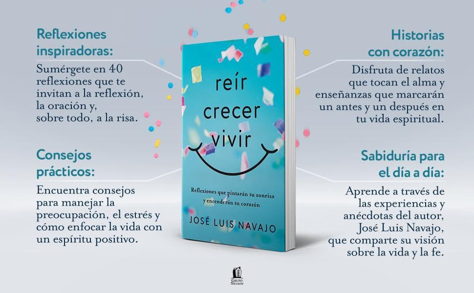 Reír, crecer, vivir: Reflexiones que pintarán tu sonrisa y encenderán tu corazón -José Luis Navajo