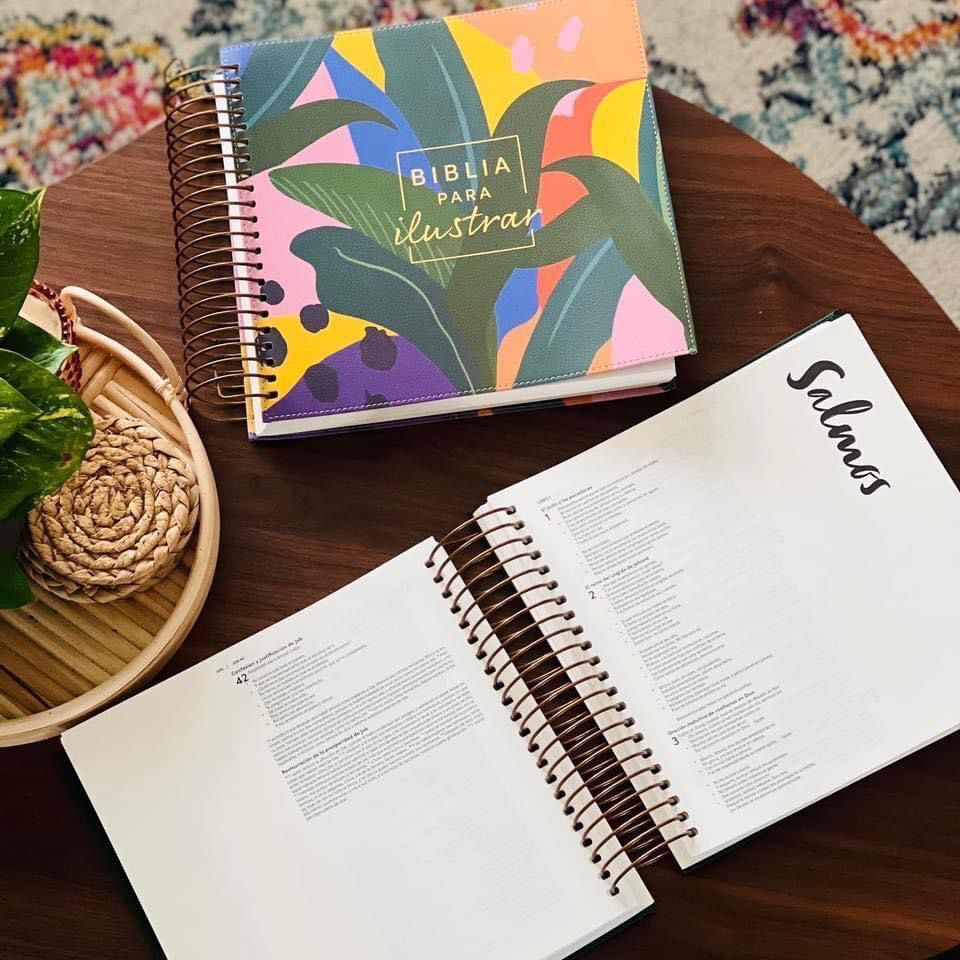 Biblia para ilustrar, floral símil piel RVR 1960